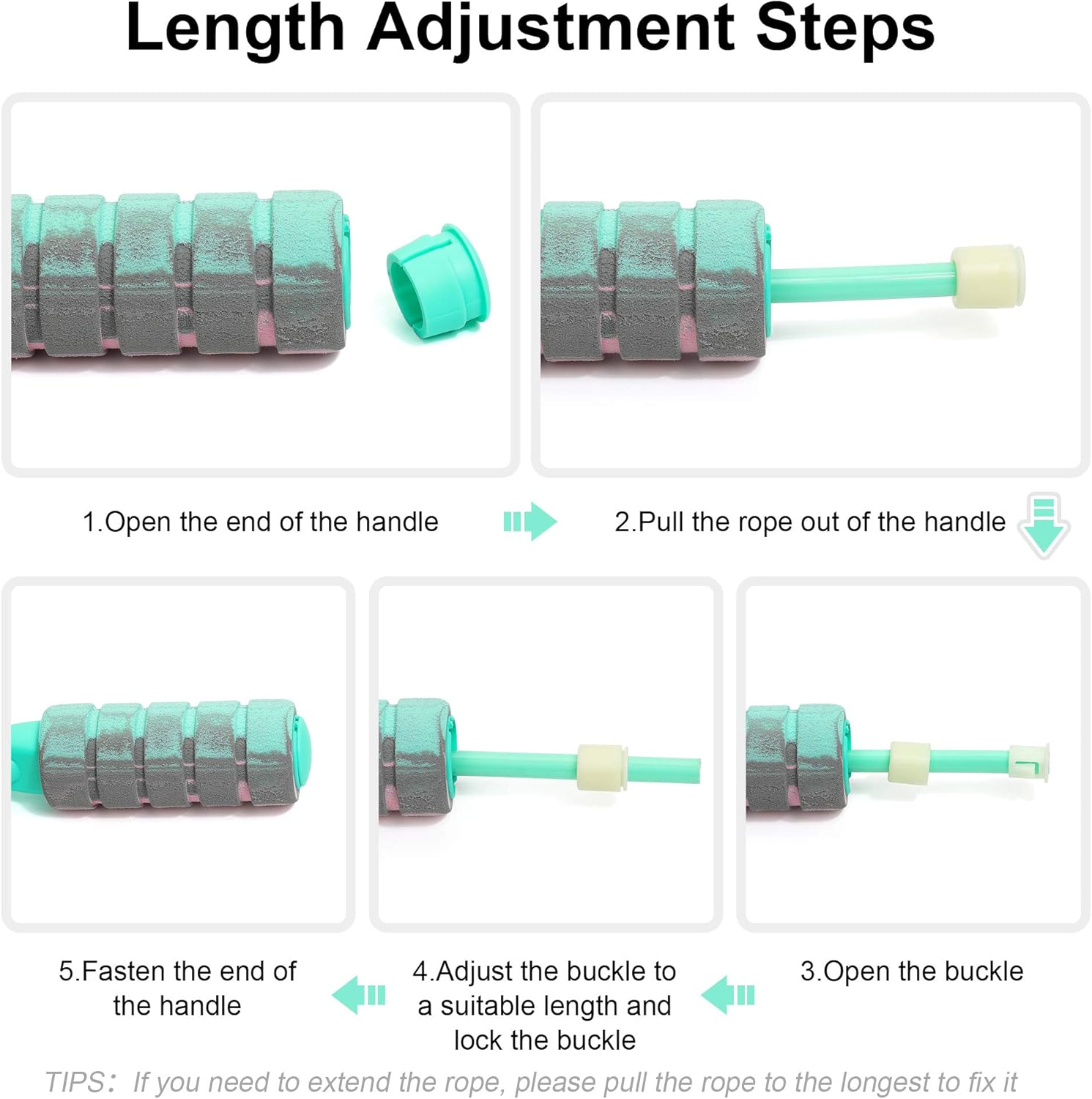 AdjustFit – Corde Lestée sans Fil