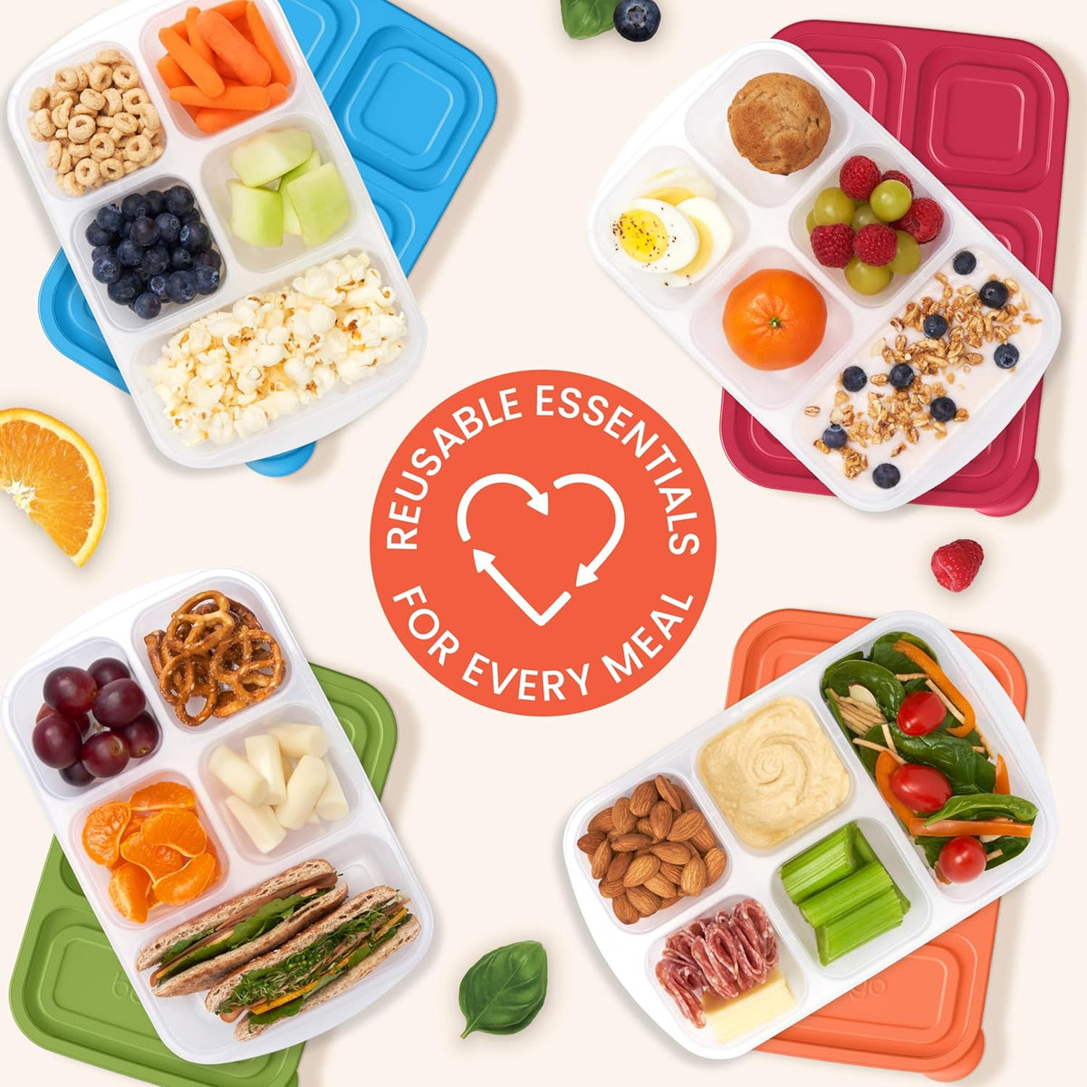 EcoStore - Set 8 Pièces à 5 Compartiments