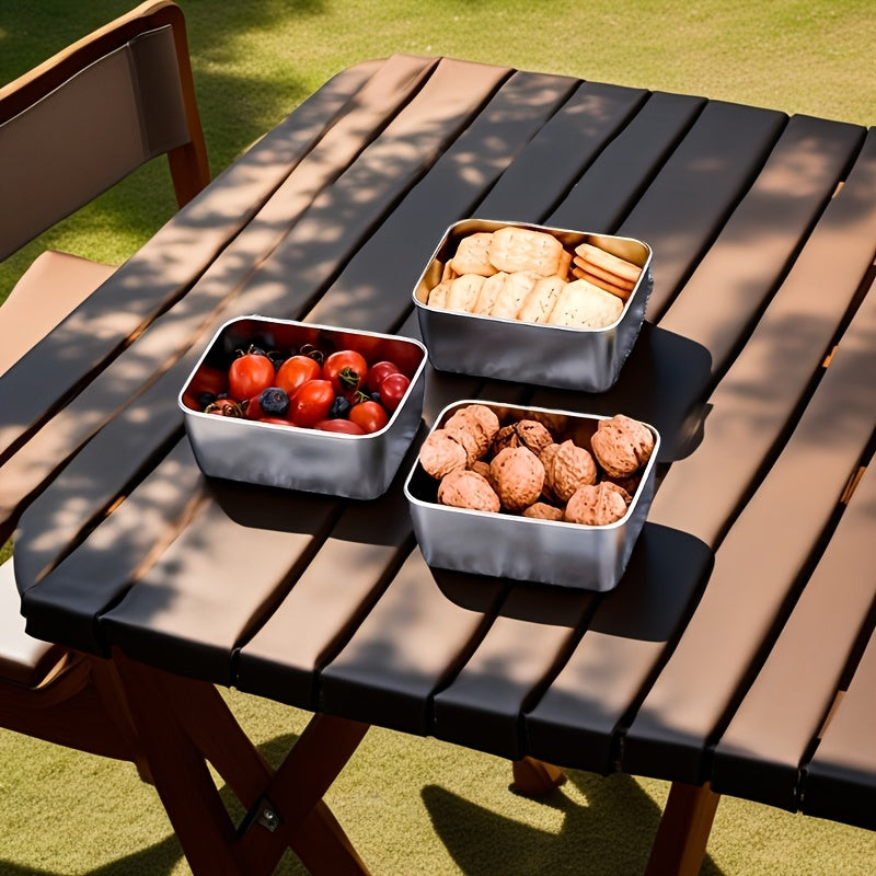 7-Piece Stackable Stainless Steel Food Storage Set