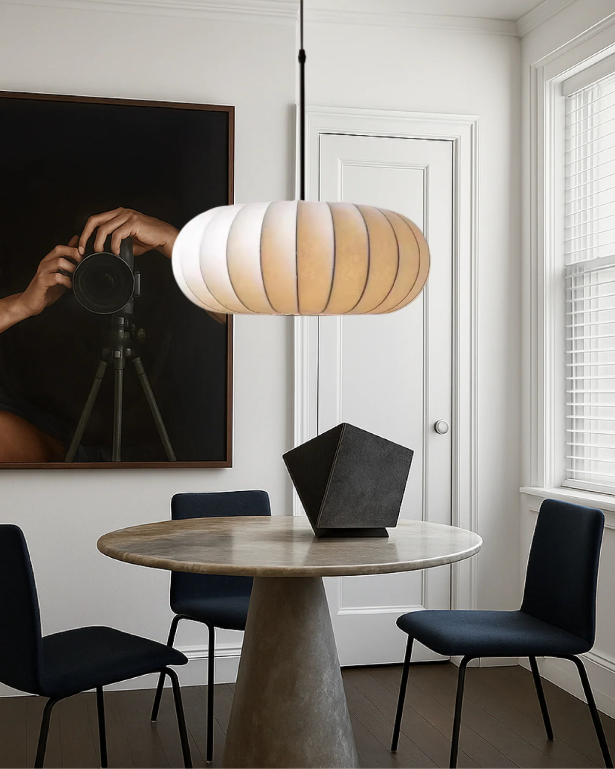 Suspension sculpturale design, quatre tailles