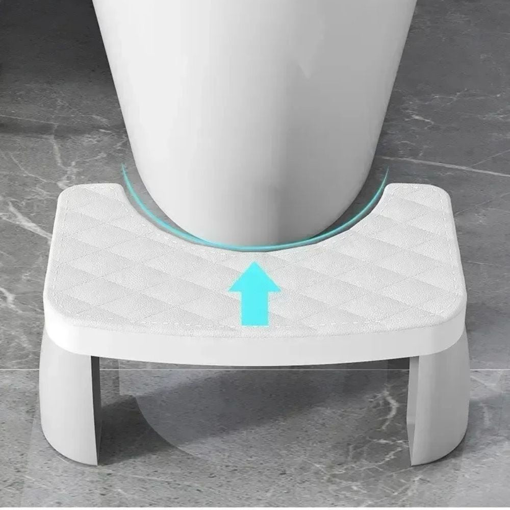 Tabouret de toilette compact antiderapant
