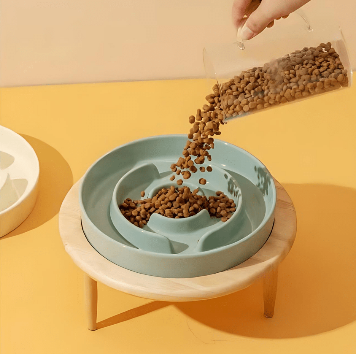 Ceramic Slow Feeder Bowl for Dogs and Cats