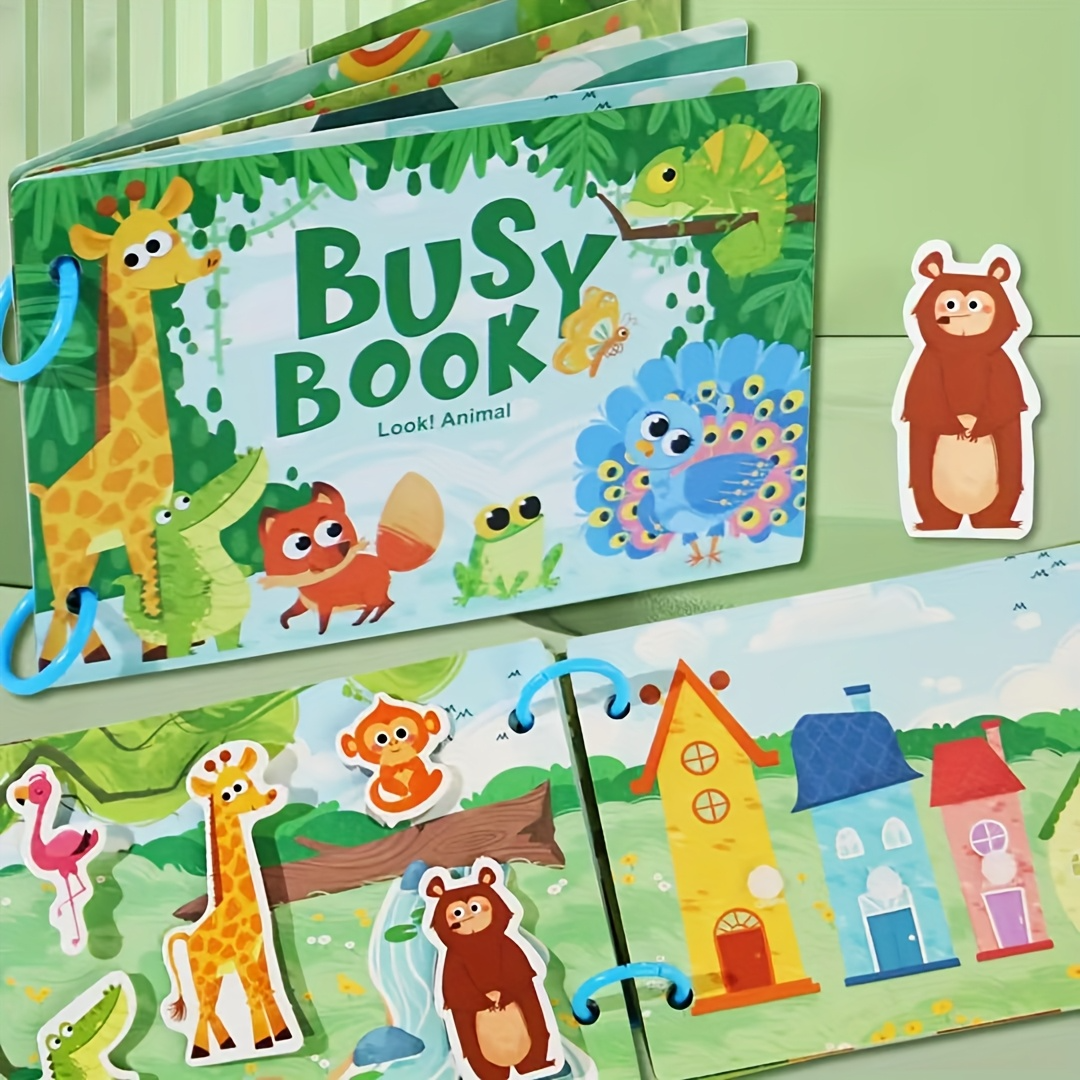Livre d'activités pour tout-petit, 4 thèmes