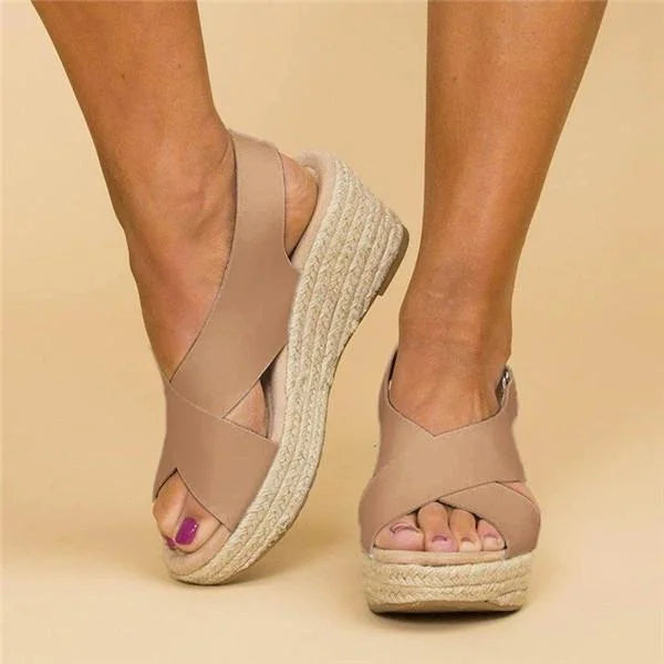 Espadrilles Compensées Confort pour Femme