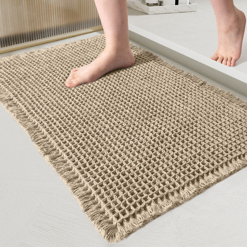Tapis de bain nid d'abeille absorbant