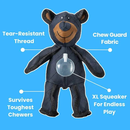 Jouet pour chien robuste avec couineur, ours ou crocodile