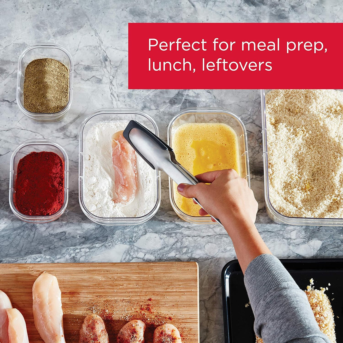 FreshPrep - Ensemble 7 Pièces pour Préparation de Repas