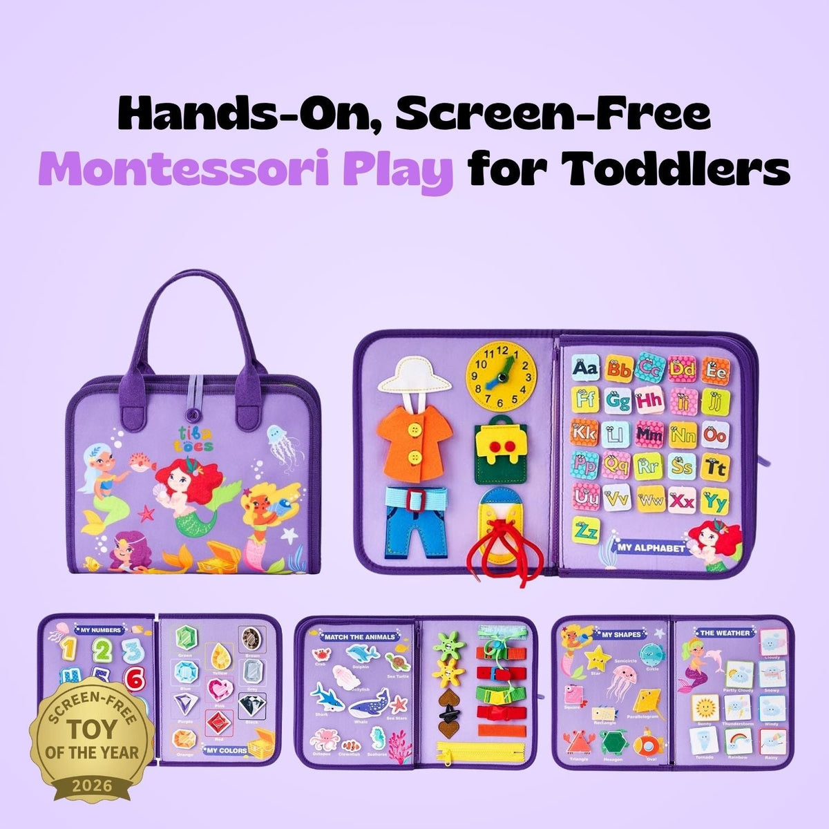 Tableau d'activités Montessori pour tout-petit