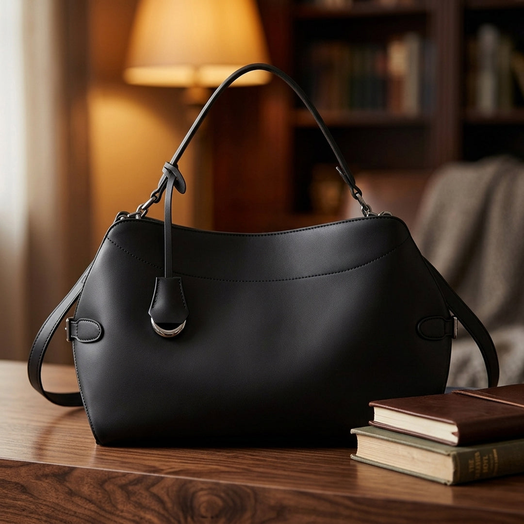 Sac porté épaule arrondi à bandoulière réglable