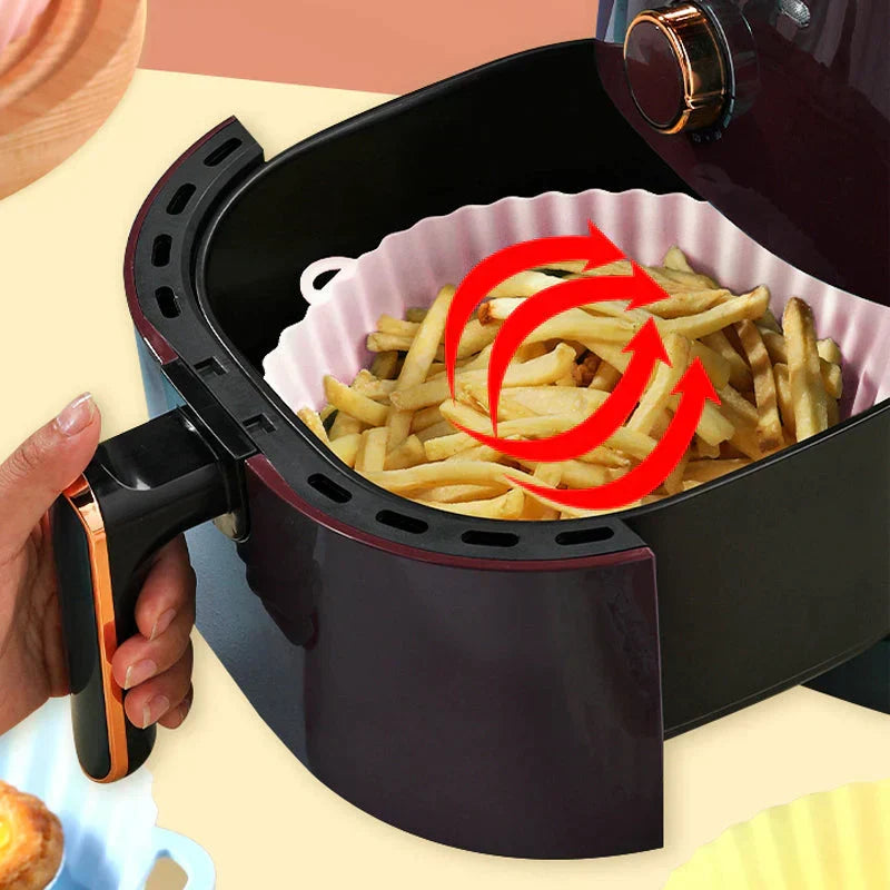 SiliconFry - Panier Silicone Réutilisable pour Airfryer