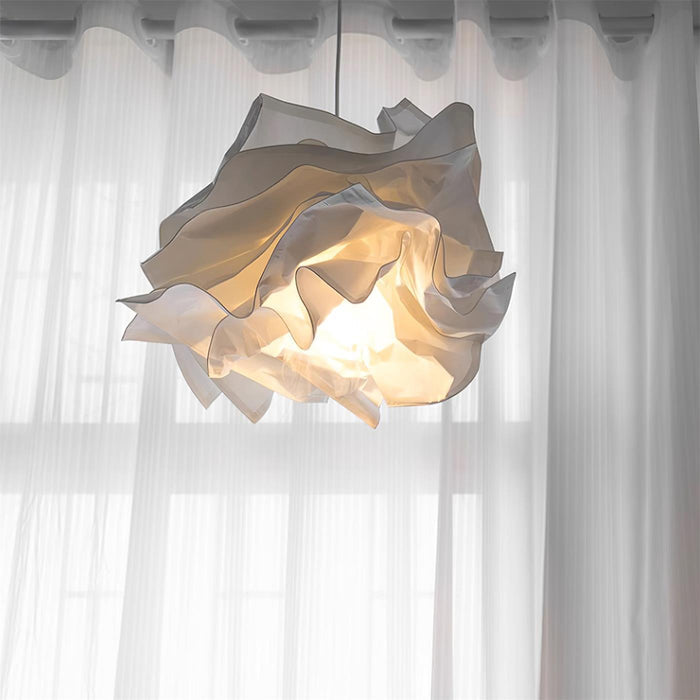 Suspension nuage en papier parchemin, LED 3 teintes