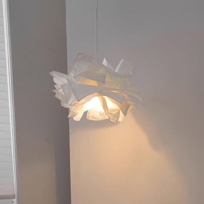 Suspension nuage en papier parchemin, LED 3 teintes