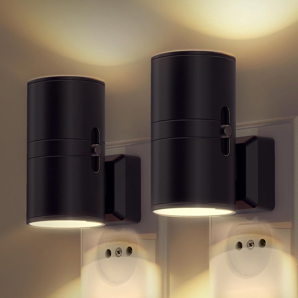 Plug-In LED Wall Light with Day/Night Sensor