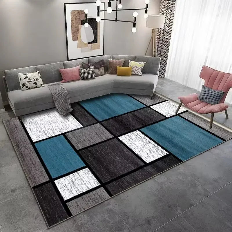 Grand tapis moderne 300 x 200 cm à motif géométrique