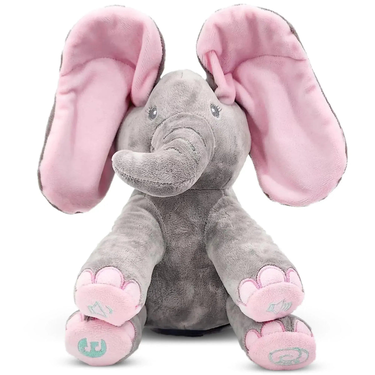 Peluche éléphant musicale aux oreilles animées