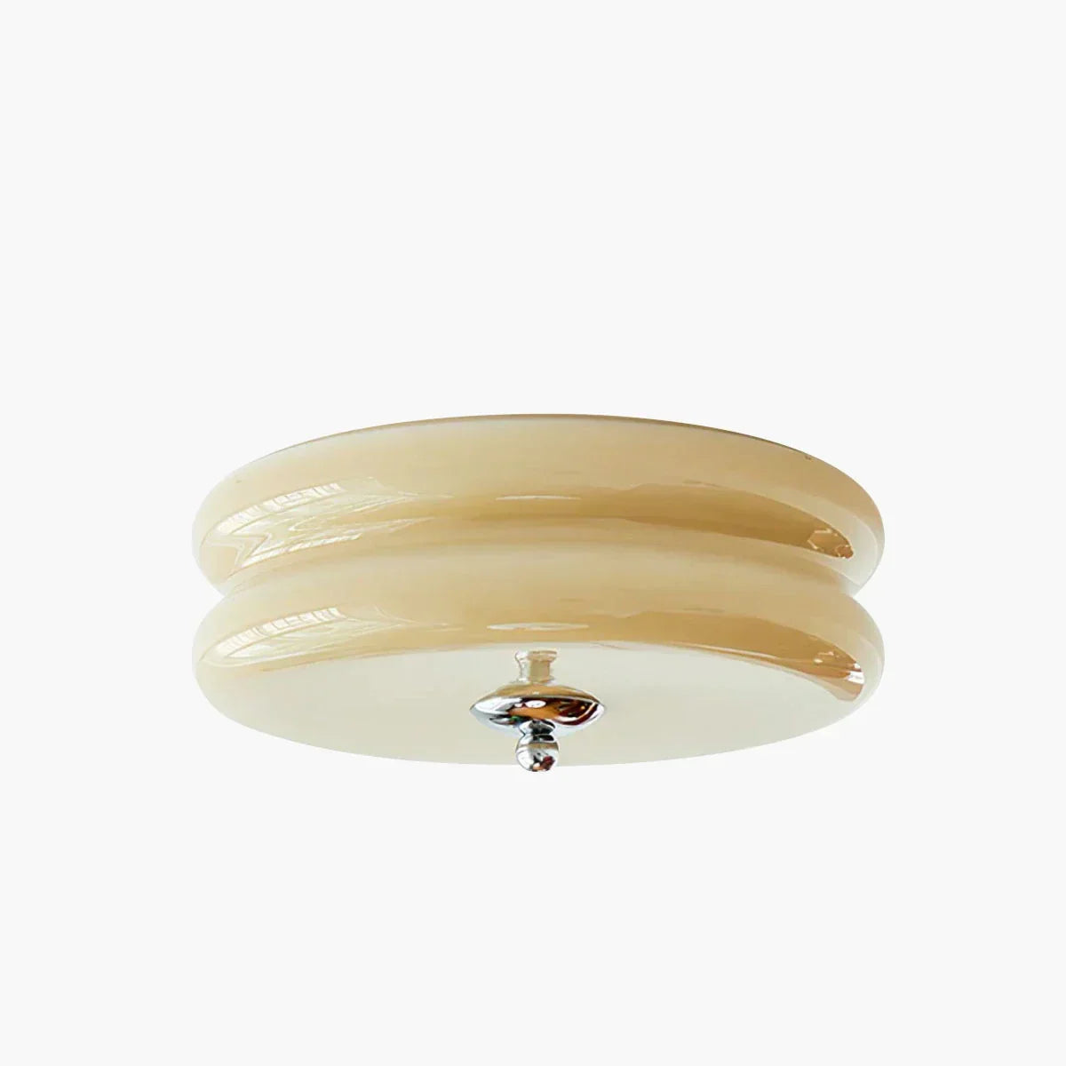 Art Deco Vintage Ceiling Light, Chrome or Gold