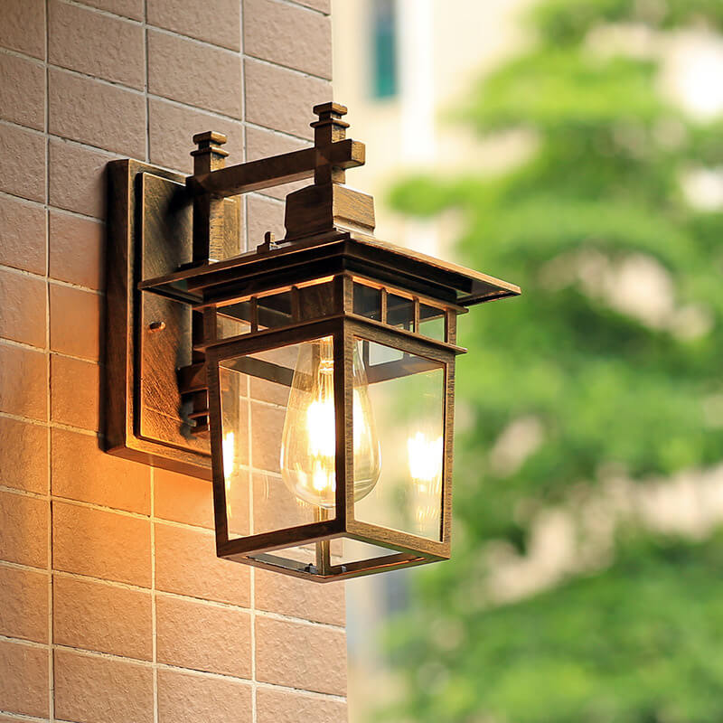 Applique Extérieure en Aluminium Noir avec Abat-Jour en Verre | Éclairage Élégant et Durable pour Espaces Extérieurs 10