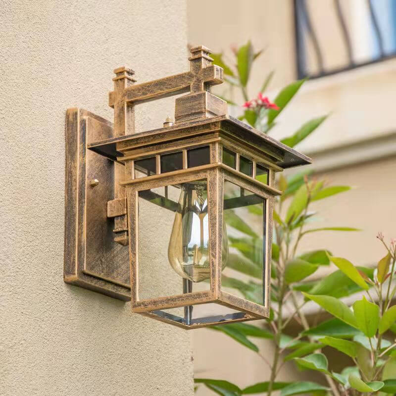 Applique Extérieure en Aluminium Noir avec Abat-Jour en Verre | Éclairage Élégant et Durable pour Espaces Extérieurs 9