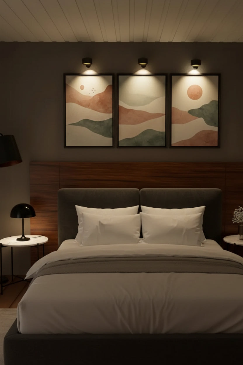 Applique Murale Design Minimaliste Sans Fil | Éclairage Pratique et Élégant pour une Ambiance Contemporaine 6