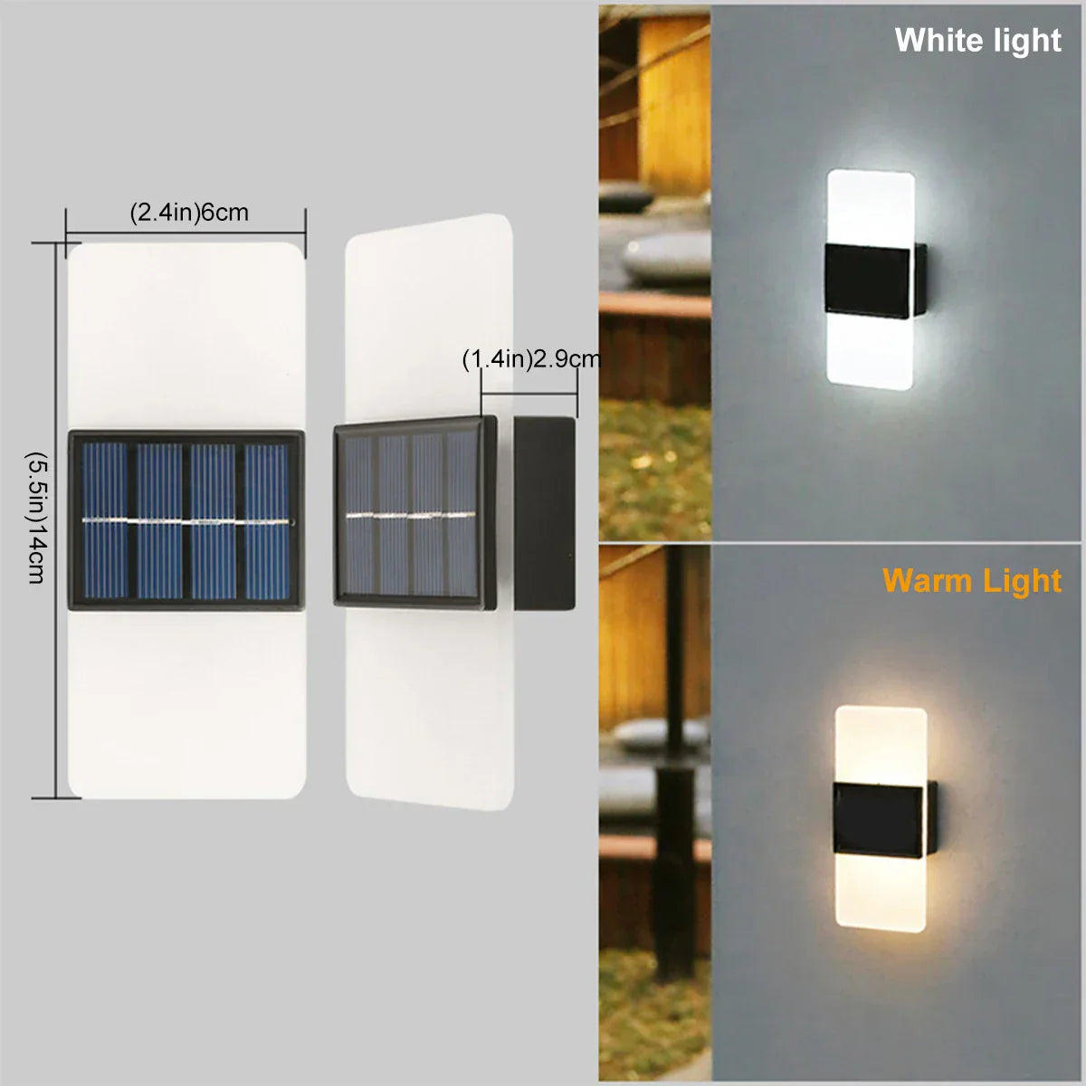 Applique Murale Extérieur Solaire LED Design | Éclairage Écologique et Moderne pour Votre Jardin 0