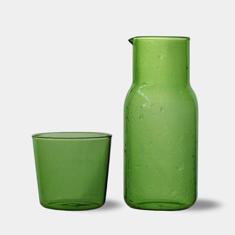 Carafe de nuit 500 ml avec verre, verre borosilicate