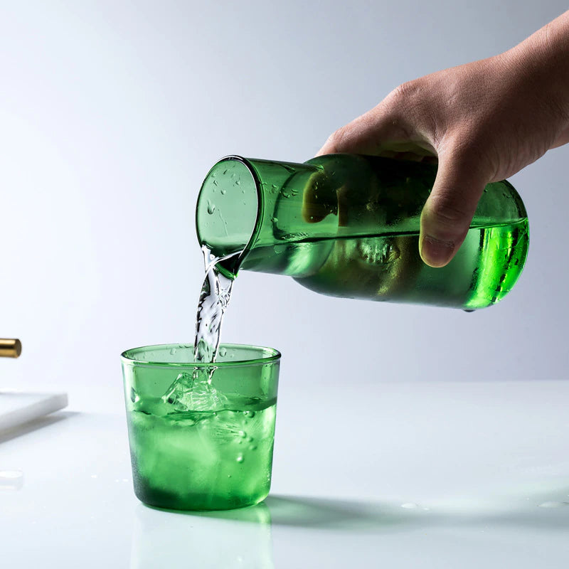 Carafe de nuit 500 ml avec verre, verre borosilicate