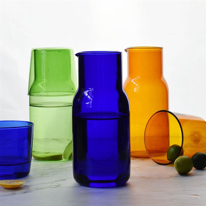 Carafe de nuit 500 ml avec verre, verre borosilicate
