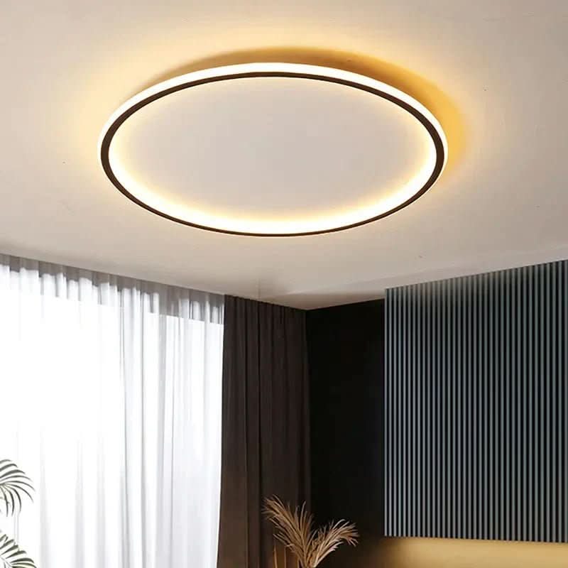Plafonnier LED rond style scandinave lumière douce