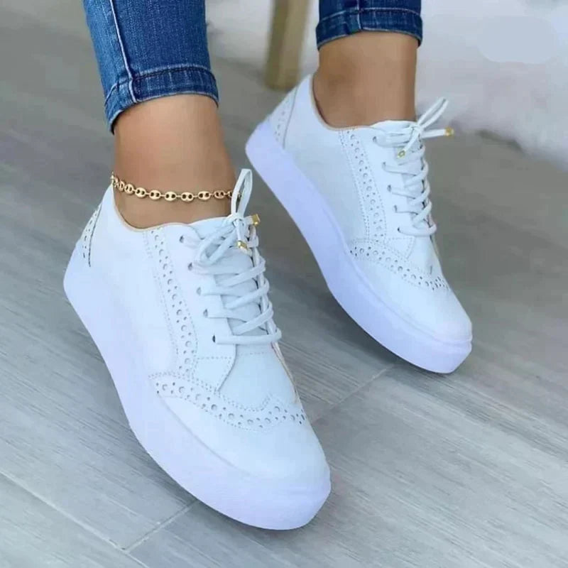 Autumn Women's Trendy Sneakers - Stylish and Cozy Footwear for Fall Fashion
