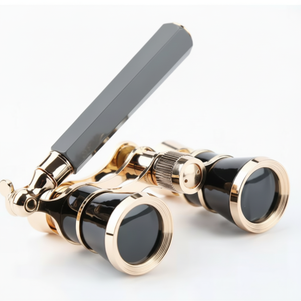 3x Theatre Binoculars with Foldable Handle