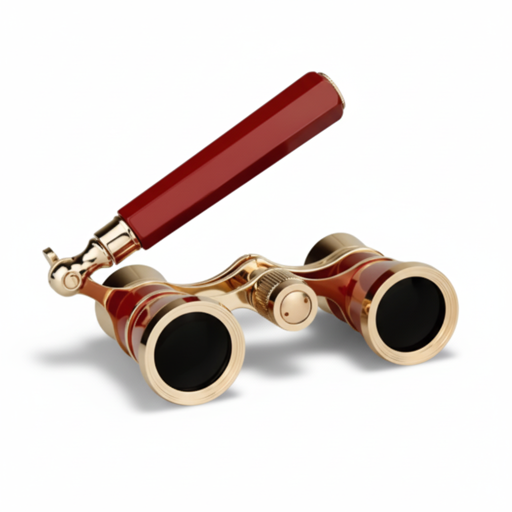 3x Theatre Binoculars with Foldable Handle