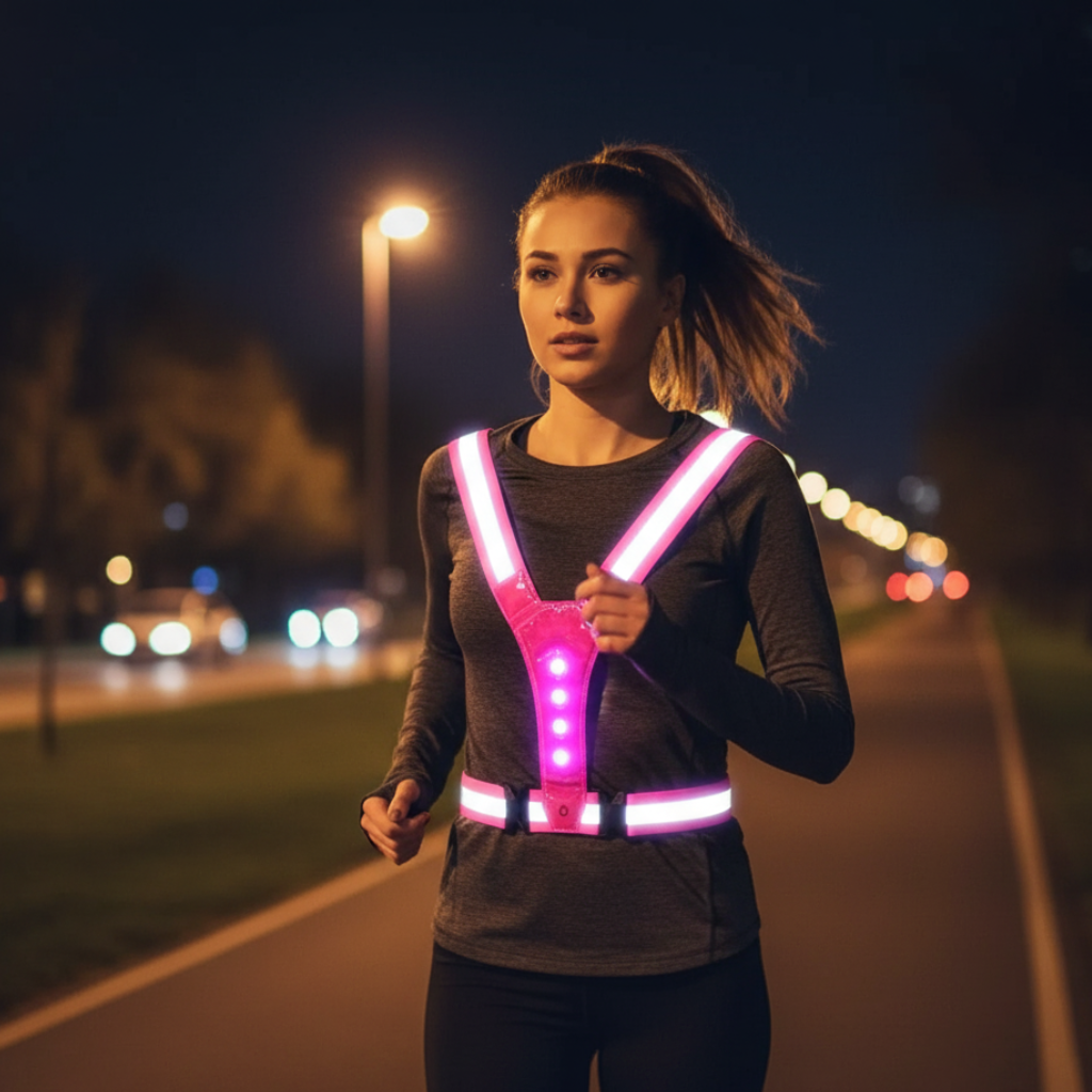 Armplex2 Gilet LED Ajustable 3 Modes Course de Nuit