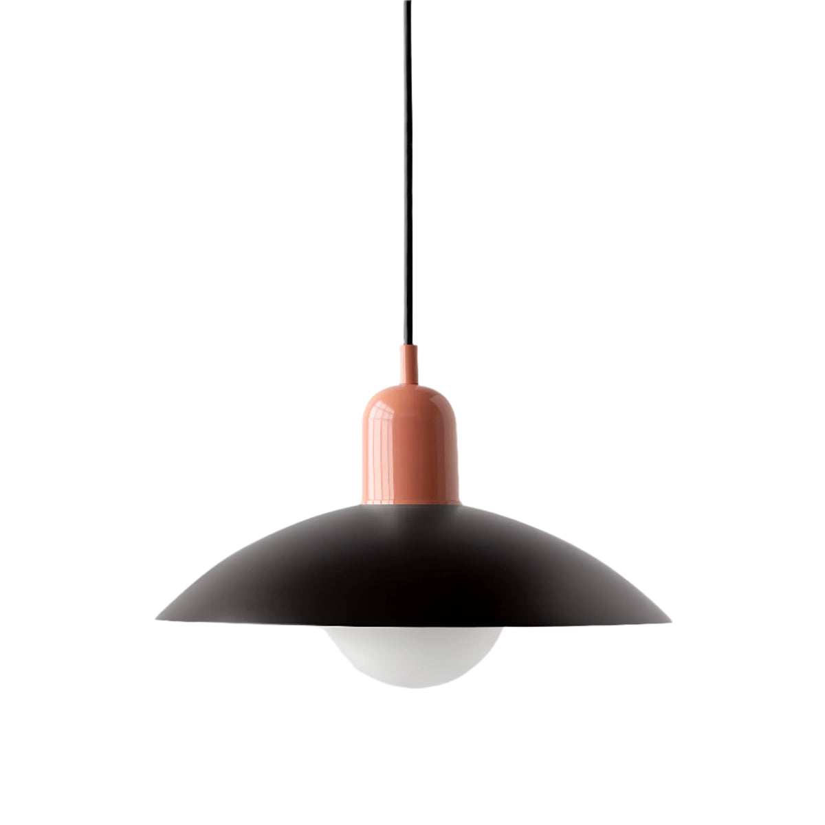 Suspension Bauhaus en fer, coloris macaron