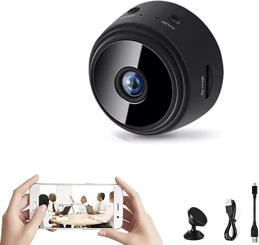 Caméra de Surveillance : Élégance Naturelle en Lumière – Design Compact 0