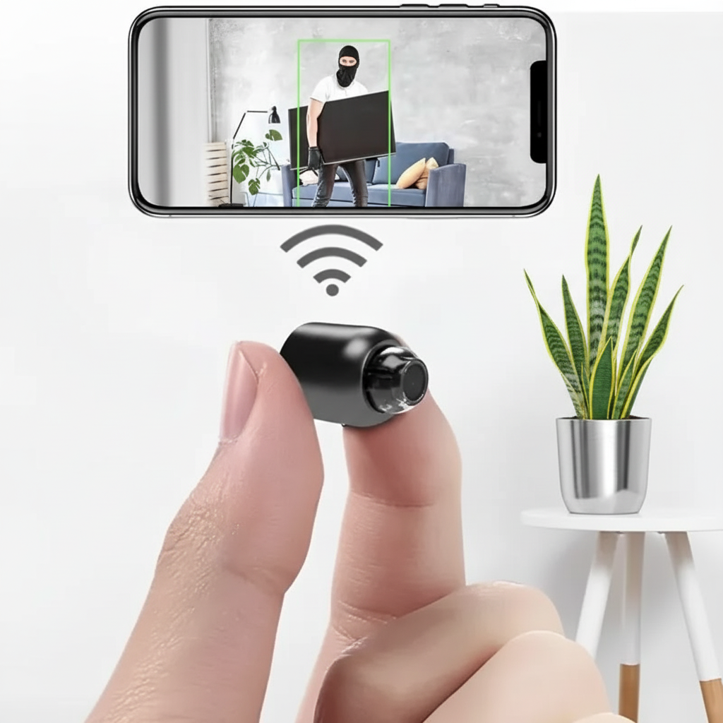 Caméra de Surveillance : Élégance Naturelle en Lumière – Design Discret 0
