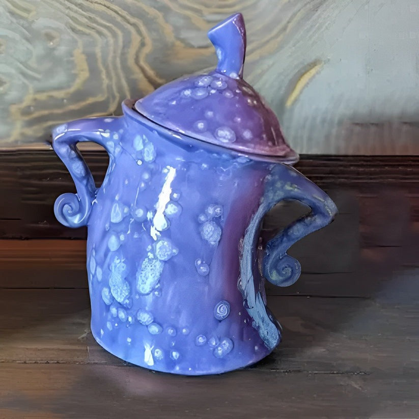 Decorative Lidded Kitchen Canister in Resin