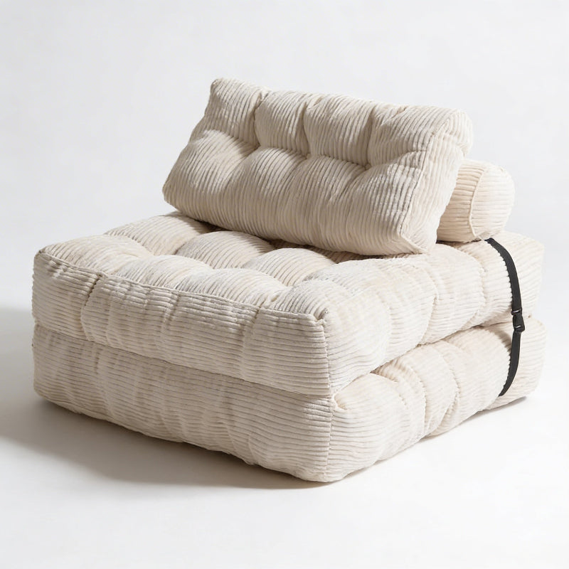 Chaise Longue Pliable Marlow en Tissu Premium | Design Élégant et Confort Optimal pour Espaces Modernes 2