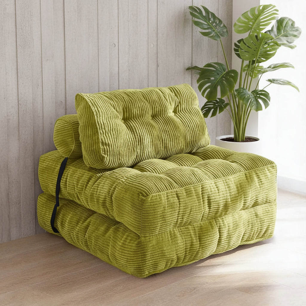 Chaise Longue Pliable Marlow en Tissu Premium | Design Élégant et Confort Optimal pour Espaces Modernes 5