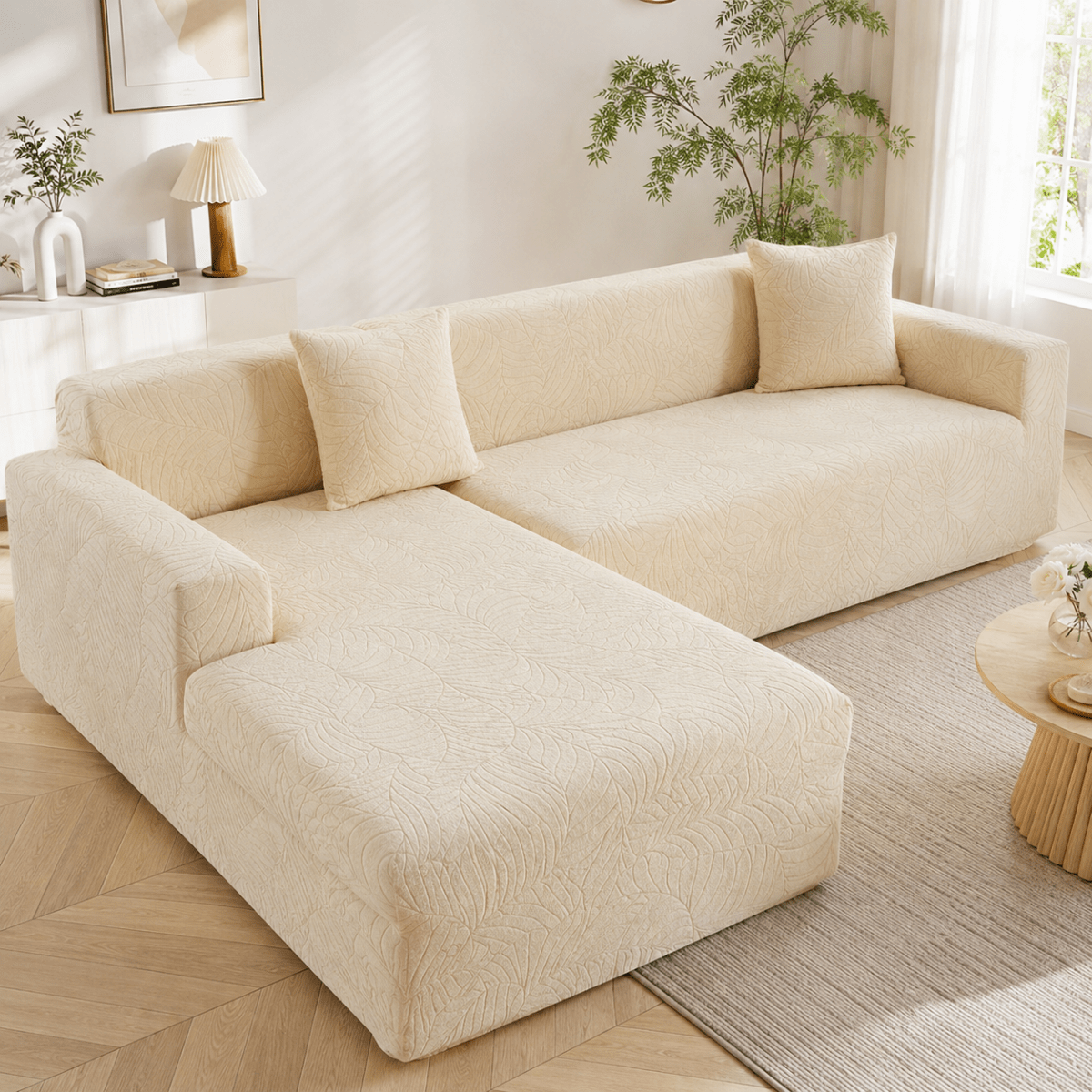 Polyester Cover for L-Shaped Corner Sofas