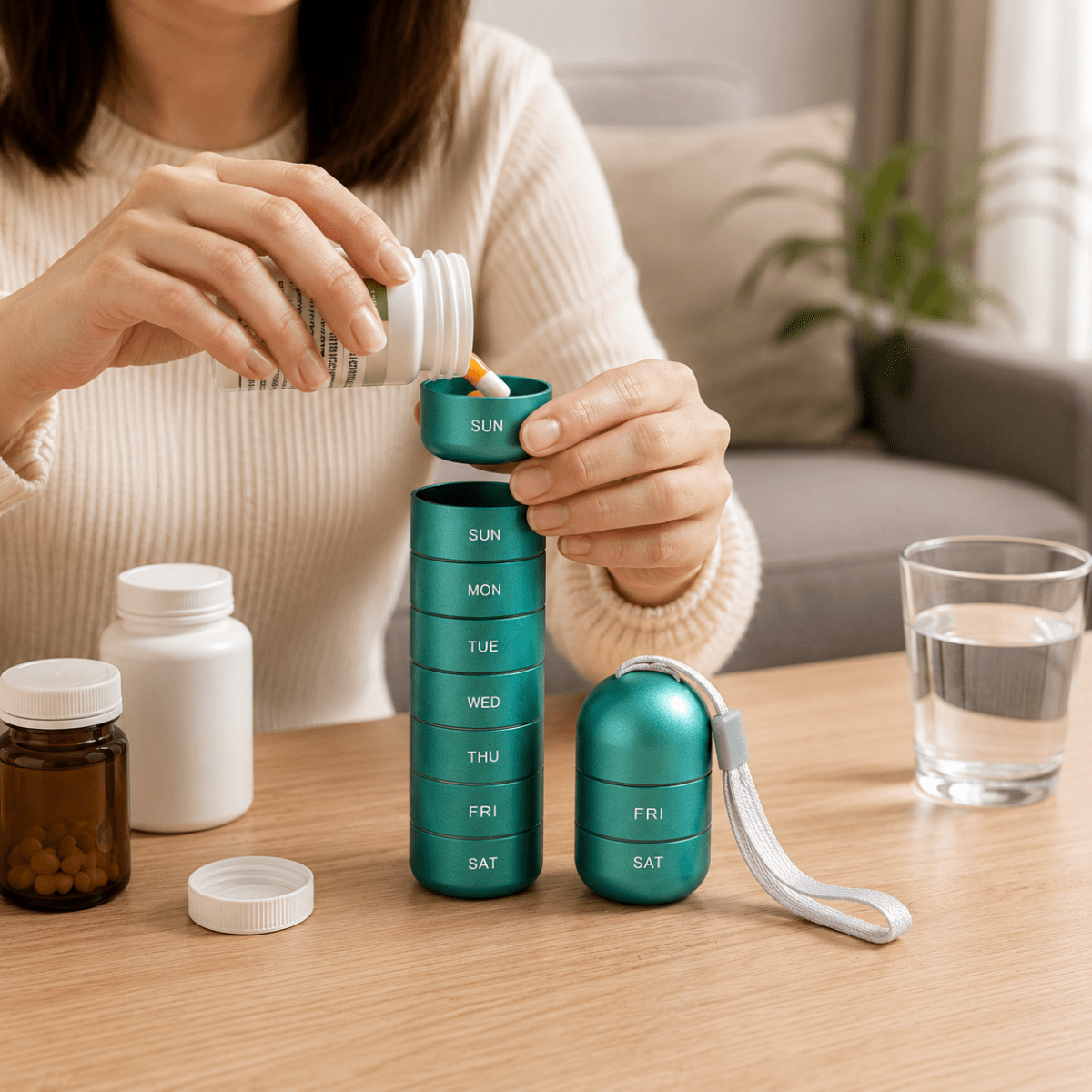 Toebliss Pilulier Portable 7 Jours