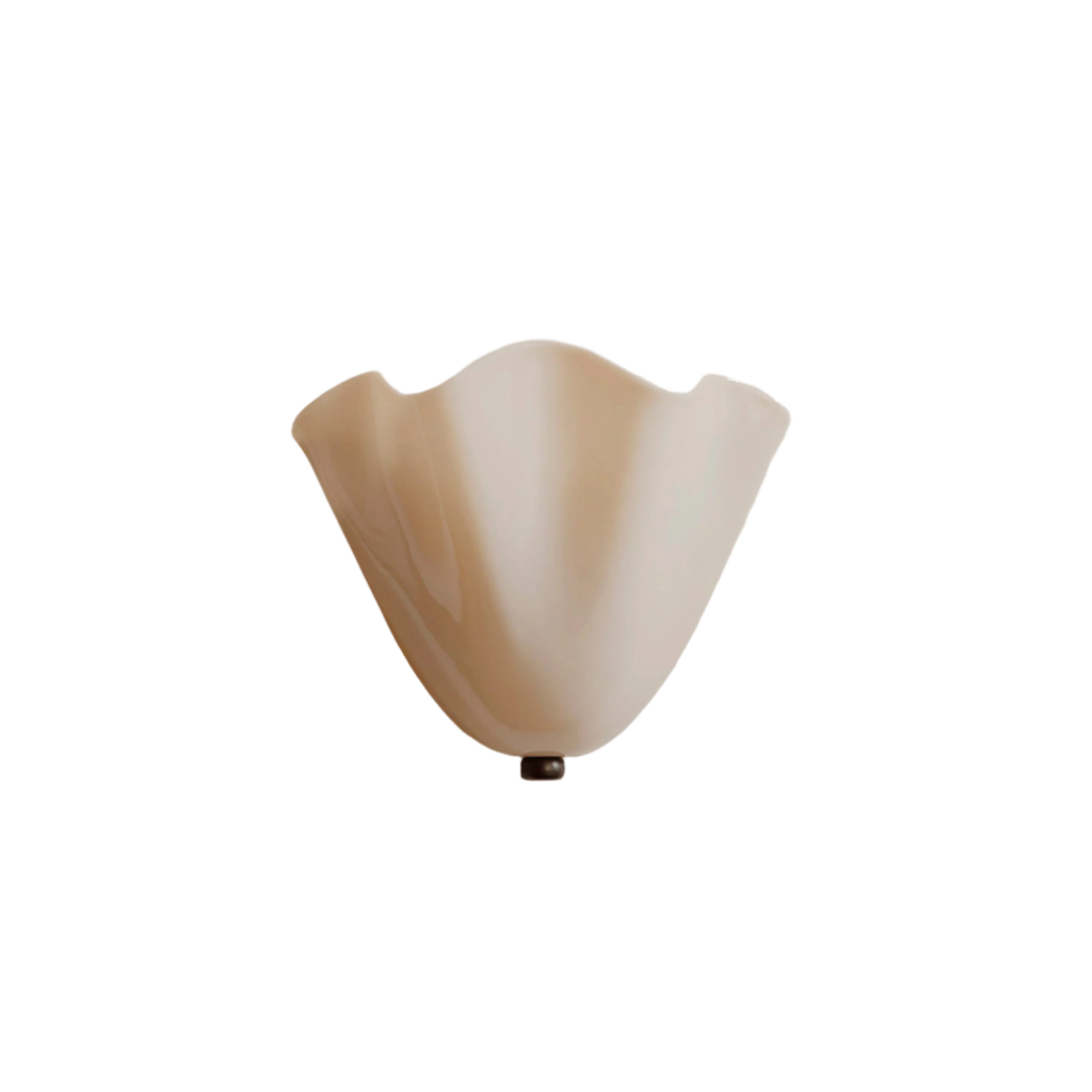 Coastal Glass Wall Sconce - Vintage Shell Design 3