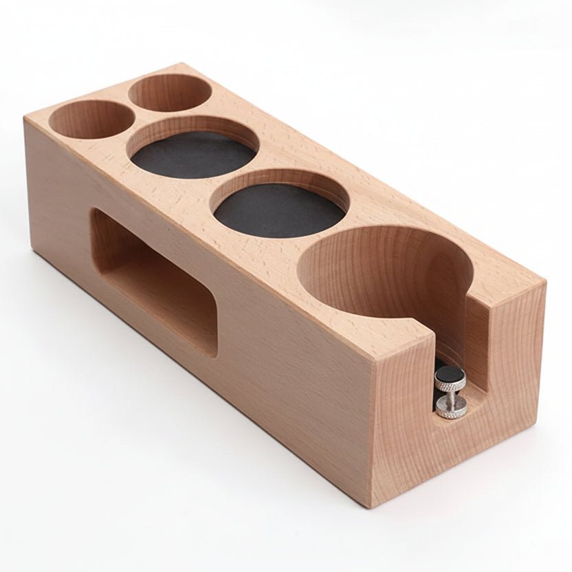 CoffeeCore | Support Doseur en Bois Élegant pour Accessoires Expresso | Organisation Chic pour un Coin Café Raffiné 6