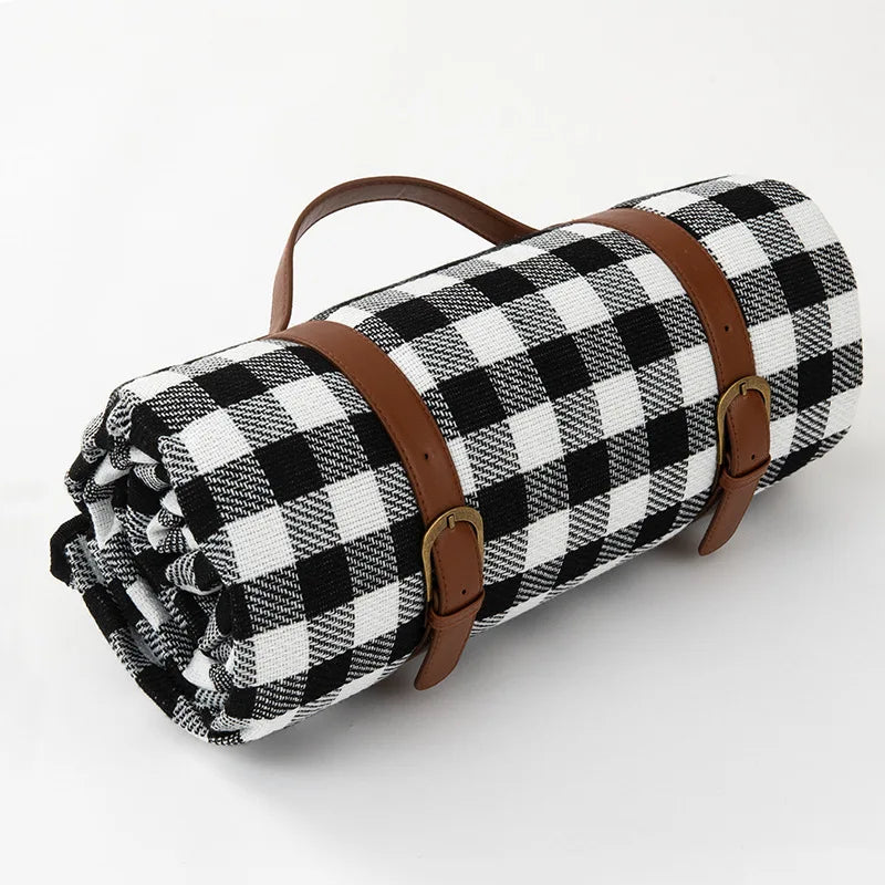 Couverture Pique-Nique Imperméable en Tissu à Carreaux | Confort Optimal et Design Élégant pour Vos Activités en Plein Air 12
