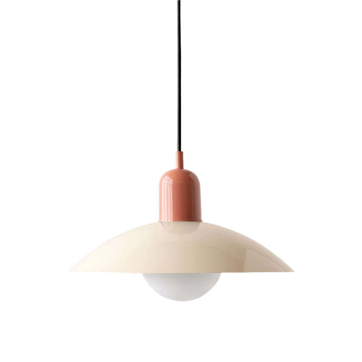 Suspension Bauhaus en fer, coloris macaron