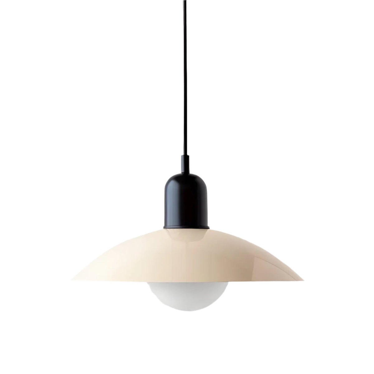 Suspension Bauhaus en fer, coloris macaron