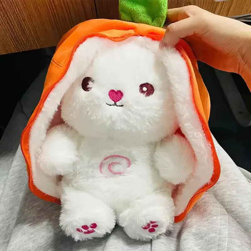 Peluche lapin lumineuse et musicale, 30 cm