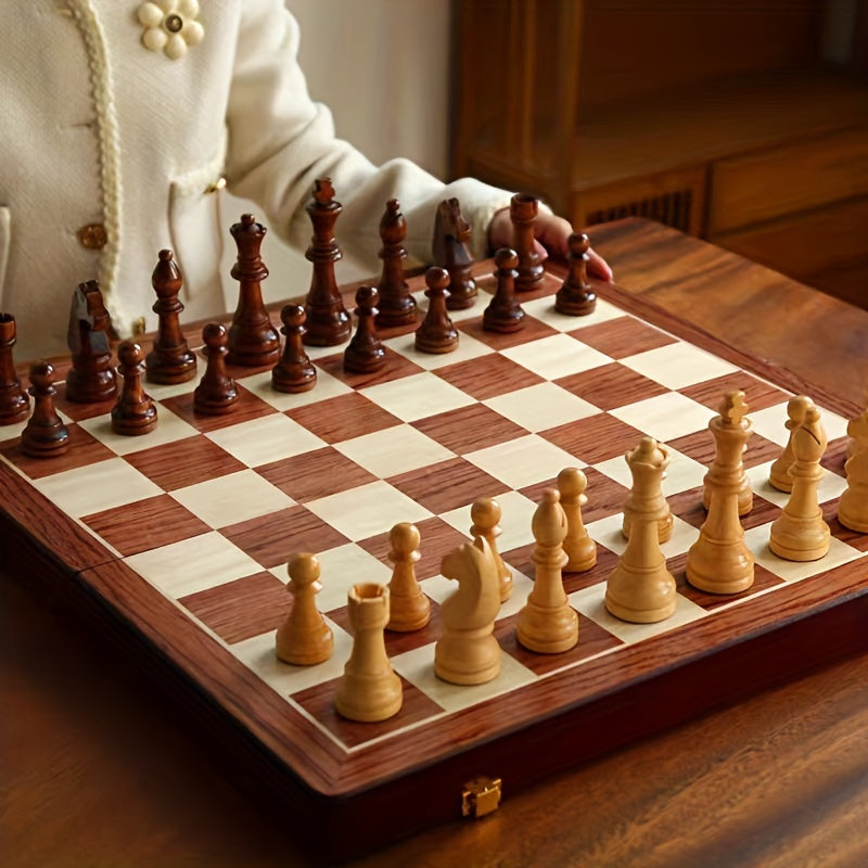 Jeu d'échecs en bois magnétique – Maison Elmora