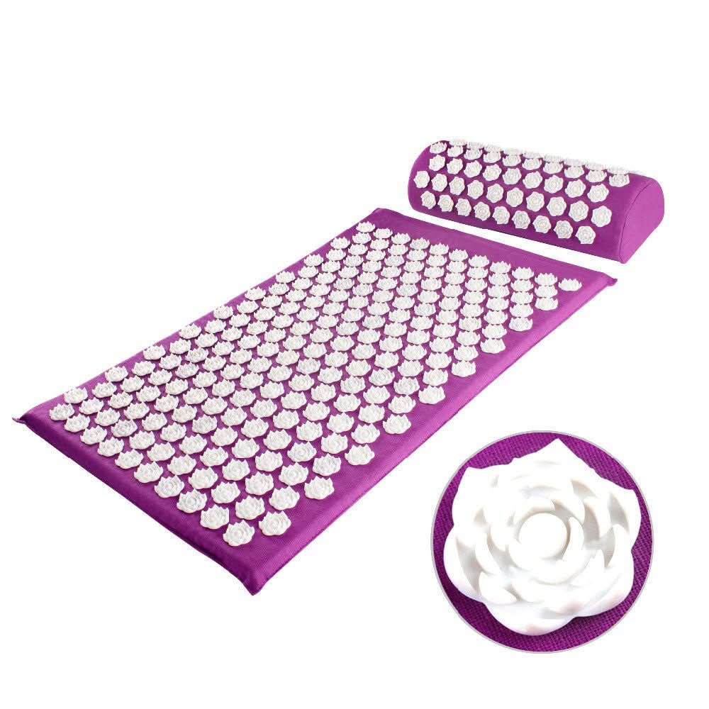 Relaxpress - Acupressure yoga mat & cushion set for natural pain relief & relaxation