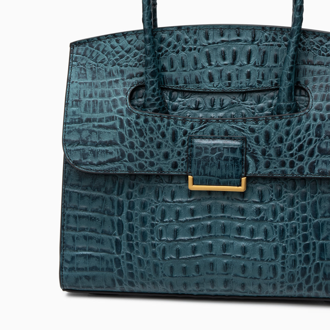 Structured Handbag with Flap and Top Handle, 6 Colours