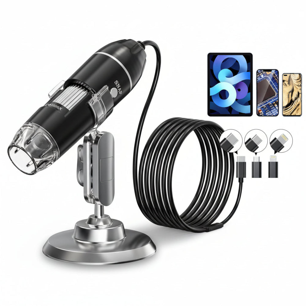 Microscope numérique USB 50x à 1600x avec support